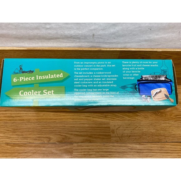 Trail Worthy 6 Pieces Thermal Cooler Soft Bag With Accessories Outdoor Camping - Picture 4 of 8